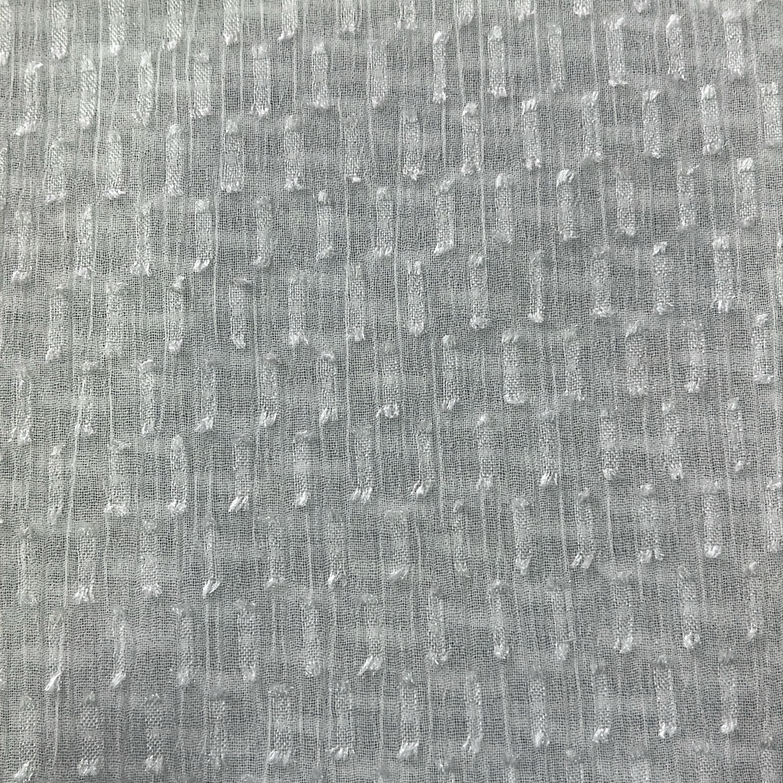 CREPE CHIFFON ILUSION TEXTURIZADO COR BRANCO 100% POLIÉSTER 160 G/M² COM 1,50 LG