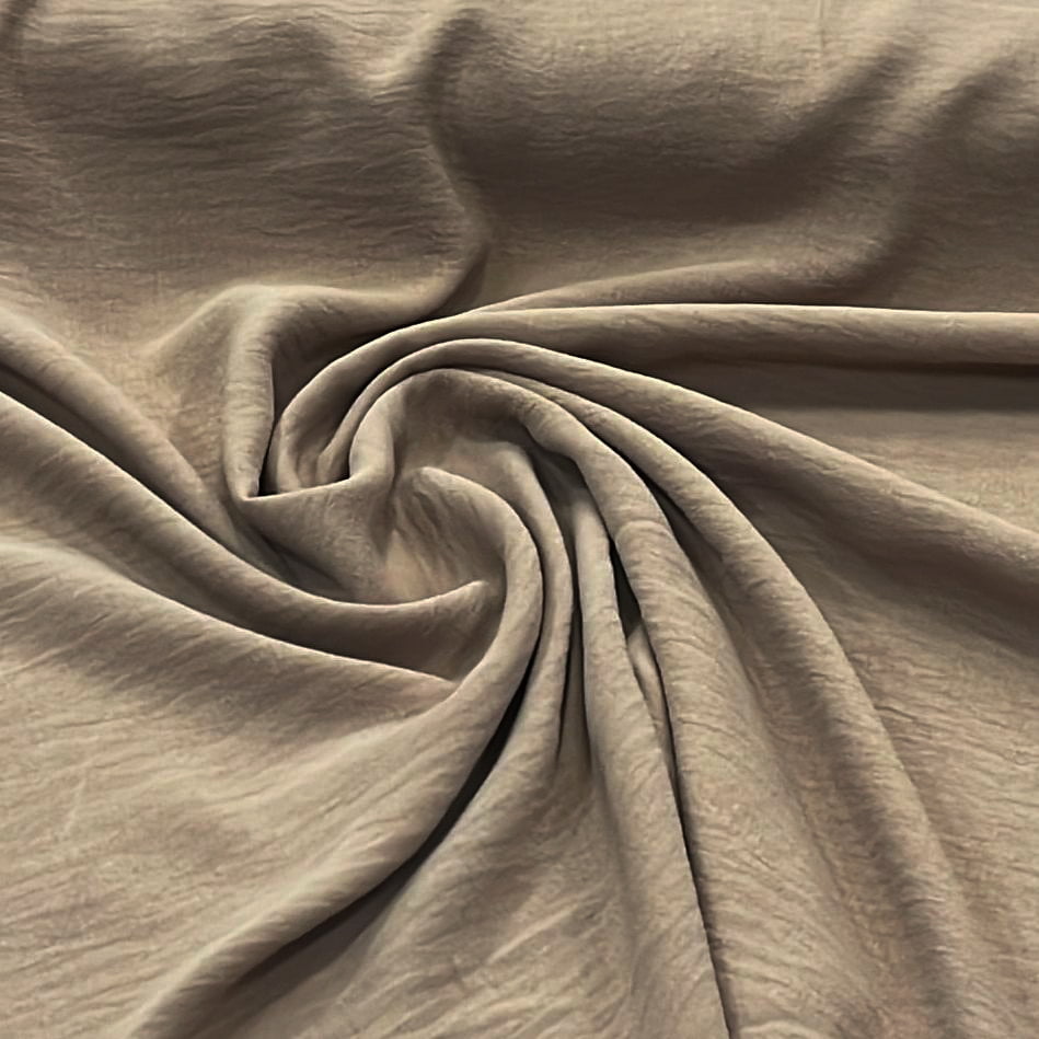 CREPE DUNA COR CAQUI 100% POLIÉSTER COM 1,47 LG