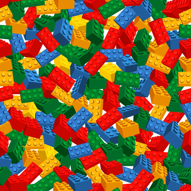 TRICOLINE ESTAMPA DIGITAL LEGO 100% ALGODÃO COM 1,50 LG
