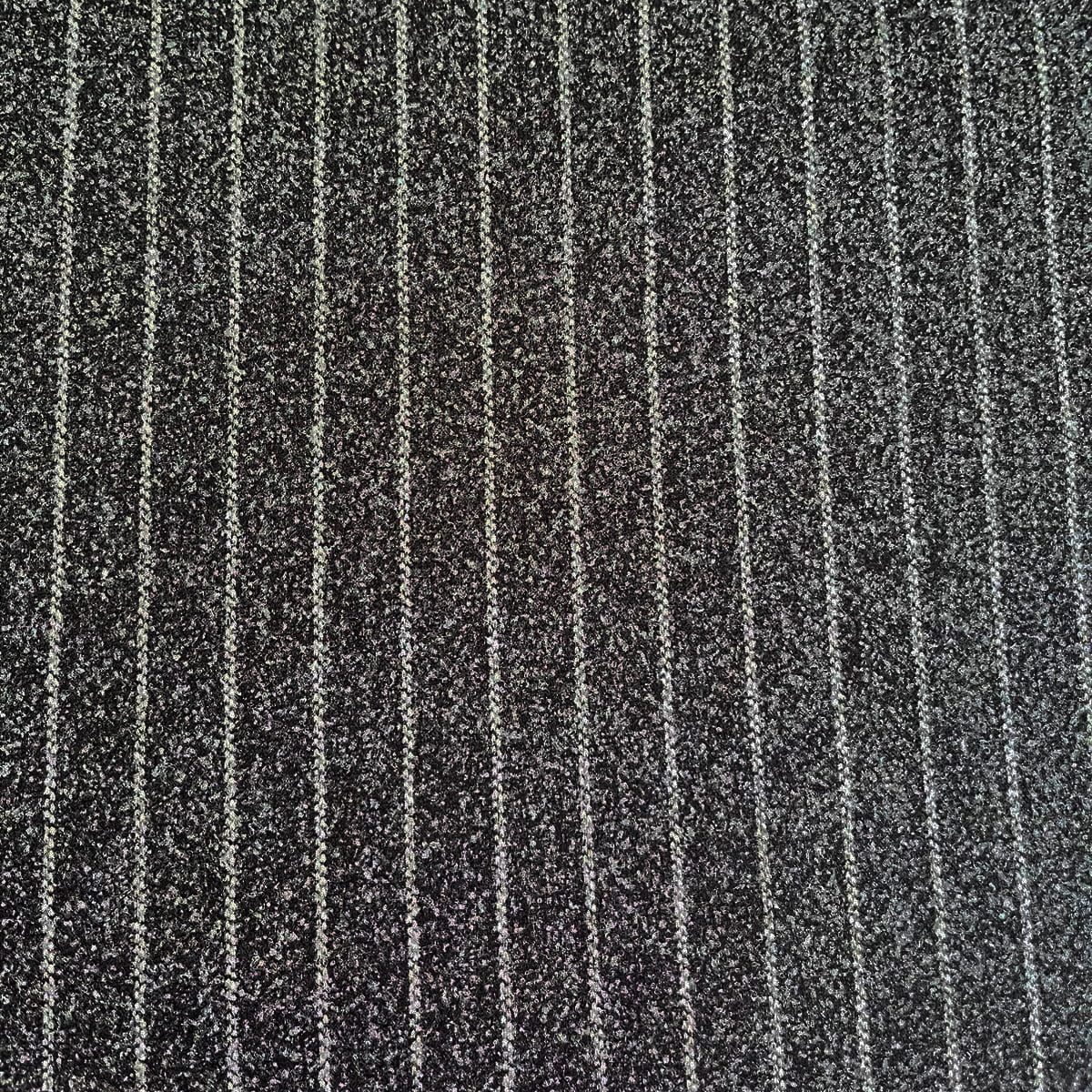 TECIDO MOLETINHO RISCA DE GIZ PRETO 100% POLIÉSTER 340 G/M² COM 1,50 LG