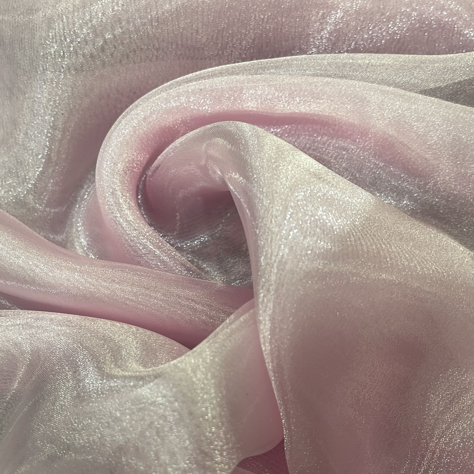 ORGANZA CRISTAL ROSA - 100% POLIÉSTER - COM 1,50 LG