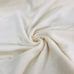 TECIDO ATOALHADO FELPUDO MD MARFIM GRAMATURA 280 G/M² 100% ALGODÃO COM 1,40 LG