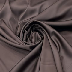 TECIDO CETIM DULL VIVID RED - COR MARROM CAFÉ - 97% POLIPESTER E 3% ELASTANO - 94 G/M² - COM 1,45 LG