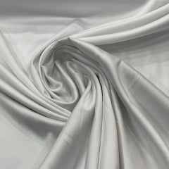 TECIDO CETIM DULL VIVID RED - COR OFF WHITE - 97% POLIPESTER E 3% ELASTANO - 94 G/M² - COM 1,45 LG