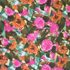 TECIDO CETIM GLOSS TOQUE DE SEDA ESTAMPADO - 100% POLIÉSTER - 80 G/M² - COM 1,40 LG - 69178570A1A97