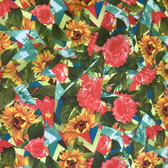 TECIDO CETIM GLOSS TOQUE DE SEDA ESTAMPADO - 100% POLIÉSTER - 80 G/M² - COM 1,40 LG - 69178A0B8688B