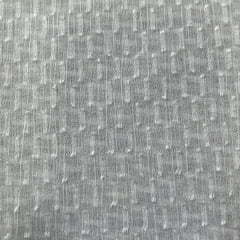 CREPE CHIFFON ILUSION TEXTURIZADO COR BRANCO 100% POLIÉSTER 160 G/M² COM 1,50 LG
