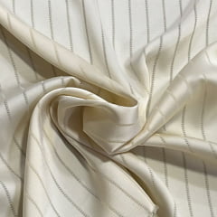 CREPE DE ALFAIATARIA TEXTURIZADO COR BEGE - 100% POLIÉSTER - 135 G/M2 - COM 1,50 LG
