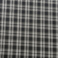 CREPE DIANA - XADREZ BRANCO COM PRETO - 90% POLIÉSTER E 10% ELASTANO - 180 G/M² - COM 1,50 LG