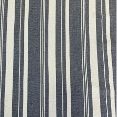 CREPE DUNA LISTRAS MARINHO COM BRANCO 100% POLIESTER COM 1,40 LG