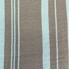 CREPE DUNA LISTRAS SALMÃO COM BRANCO 100% POLIESTER COM 1,40 LG