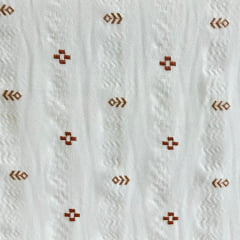 TECIDO CREPE GEORGETE COM BORDADOS - 100% POLIÉSTER  - 130 G/M² - COM 1,50 LG