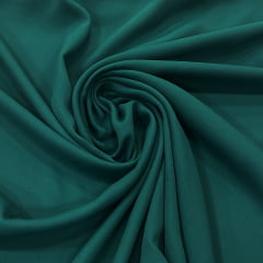 TECIDO CREPE GEORGETE COR VERDE 100% POLIÉSTER COM 1,40 LG