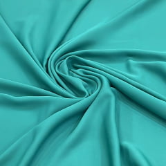 TECIDO CREPE GEORGETE COR VERDE 100% POLIÉSTER COM 1,40 LG TECIDO CREPE GEORGETE COR VERDE 100% POLIÉSTER COM 1,40 LG