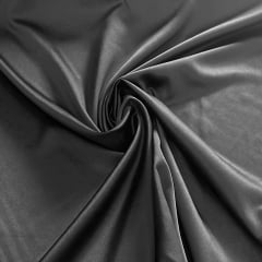 CREPE SATIN INDONÉSIA - COR PRETO - 100% POLIÉSTER - 256 G/M² COM 1,50 LG