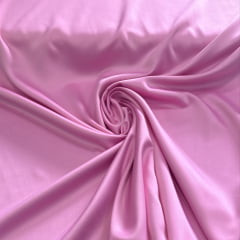 CREPE SATIN INDONÉSIA - COR ROSA CHICLETE - 100% POLIÉSTER - 256 G/M² COM 1,50 LG
