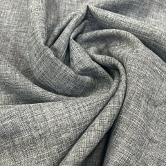 TECIDO CREPE MELANGE MESCLADO CINZA CHUMBO 100% POLIÉSTER COM 1,50 LG