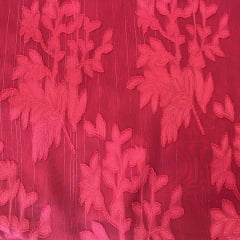 TECIDO JACQUARD FLOWER VERMELHO 100% POLIÉSTER COM 1,47 LG