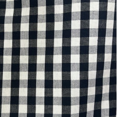 TECIDO LONITA XADREZ COM 10 MM PRETO COM BRANCO 100% ALGODÃO COM 1,40 LG TECIDO LONITA XADREZ COM 10 MM PRETO COM BRANCO 100% ALGODÃO COM 1,40 LG
