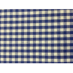 TECIDO LONITA XADREZ COM 7 MM ROYAL COM BRANCO 100% ALGODÃO COM 1,40 LG TECIDO LONITA XADREZ COM 7 MM ROYAL COM BRANCO 100% ALGODÃO COM 1,40 LG