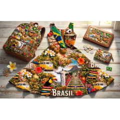 TRICOLINE ESTAMPA DIGITAL ALMA DO VERÃO BRASIL 100% ALGODÃO COM 1,50 LG