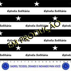 TRICOLINE ESTAMPA DIGITAL BOTAFOGO ESTRELA SOLITÁRIA  100% ALGODÃO COM 1,50 LG