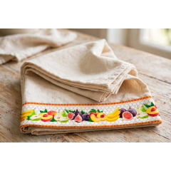 TRICOLINE ESTAMPA DIGITAL COM 11 BARRAS DE 12 CM PARA PANO DE PRATOS 1 100% ALGODÃO COM 1,50 LG