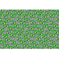 TRICOLINE ESTAMPA DIGITAL COPA DO MUNDO 100% ALGODÃO COM 1,50 LG 694EE3EB8659A