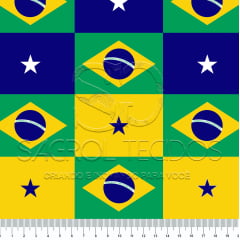 TRICOLINE ESTAMPA DIGITAL COPA DO MUNDO 100% ALGODÃO COM 1,50 LG 694EE1D1C454B