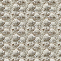 TRICOLINE ESTAMPA DIGITAL 3D CORDEIRINHO FOFO 100% ALGODÃO COM 1,50 LG