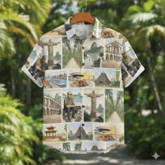 TRICOLINE ESTAMPA DIGITAL RETRATOS DO RIO 100% ALGODÃO COM 1,50 LG