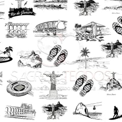 TRICOLINE ESTAMPA DIGITAL RIO CIDADE MARAVILHOSA FUNDO BRANCO 684D5ED841CA0