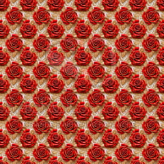 TRICOLINE ESTAMPA DIGITAL ROSAS GLAMOUR DOURADO 100% ALGODÃO COM 1,50 LG