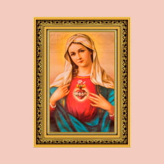 TRICOLINE ESTAMPA NOSSA SENHORA APARECIDA - 0,49 X 0,49 CM 100% ALGODÃO 