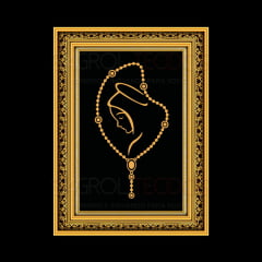 TRICOLINE ESTAMPA TERÇO SAGRADO CORAÇÃO DE JESUS - 0,49 X 0,49 CM 100% ALGODÃO