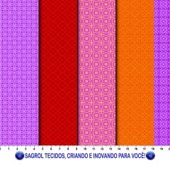 TRICOLINE ESTAMPA DIGITAL AFRO GEOMÉTRICA 100% ALGODÃO COM 1,50 LG  -  ST 319