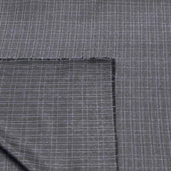 TECIDO GABARDINE DE ALFAIATARIA XADREZ COR PRETO 100% POLIÉSTER COM 1,50 LG
