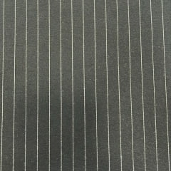 TECIDO TWO WAY RISCA DE GIZ - PRETO - 93% POLIÉSTER 5% ELASTANO 2% VISCOSE - COM 1,48 LG