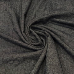 TECIDO JEANS DENIM COTTON COR JET BLACK 70% POLIÉSTER E 30% ALGODÃO COM 1,40 LG