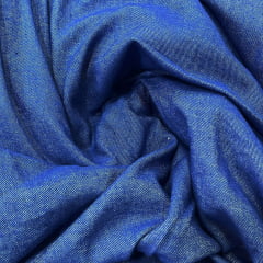 TECIDO JEANS DENIM COTTON COR AZUL FORTE 70% POLIÉSTER E 30% ALGODÃO COM 1,40 LG