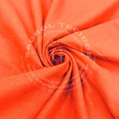 TECIDO LINHO MISTO COR LARANJA 53% LINHO 44% VISCOSE 3% ELASTANO COM 1,40 LG - REF. 655