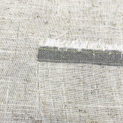 LINHO MISTO - COR CRUA - 68% VISCOSE, 28% LINHO, 4% FIBRAS DIVERSAS - COM 1,40 LG