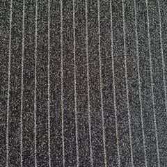 TECIDO MOLETINHO RISCA DE GIZ PRETO 100% POLIÉSTER 340 G/M² COM 1,50 LG