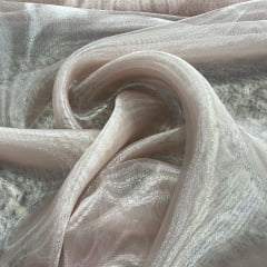 ORGANZA CRISTAL NUDE - 100% POLIÉSTER - COM 1,50 LG
