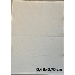 PANO DE PRATO E COPA PP-24 COM BAINHA - COR CRUA - 100% ALGODÃO - COM 0,48CM X 0,70 CM