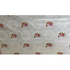 PLÁSTICO CRISTAL ESTAMPADO - 100% PVC - COM 1,40 LG - 6A84BC78D3A61