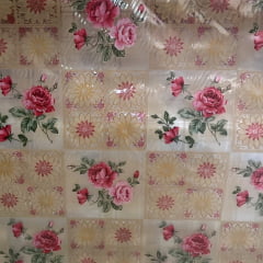 PLÁSTICO CRISTAL ESTAMPADO - 100% PVC - COM 1,40 LG - 6A84BE8609132 PLÁSTICO CRISTAL ESTAMPADO - 100% PVC - COM 1,40 LG - 6A84BE8609132
