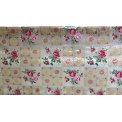 PLÁSTICO CRISTAL ESTAMPADO - 100% PVC - COM 1,40 LG - 6A84BE8609132