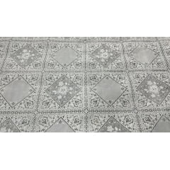 PLÁSTICO RENDADO ATOALHADO - BRANCO - 100% PVC - COM 1,37 LG - 6A96B21F5E4AA