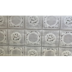 PLÁSTICO RENDADO ATOALHADO - BRANCO - 100% PVC - COM 1,37 LG
